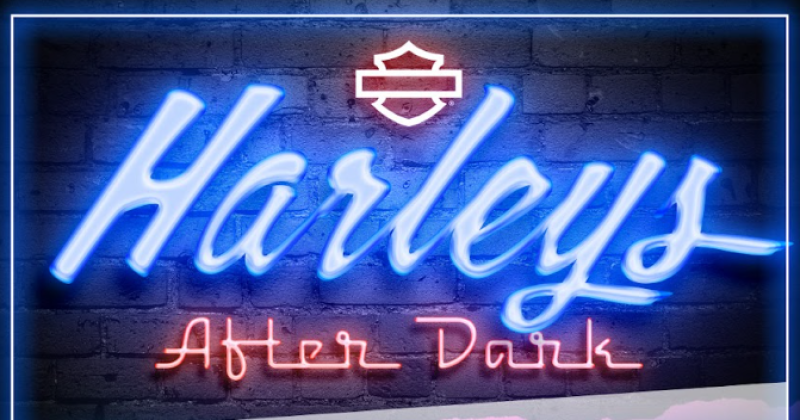 Harleys After Dark